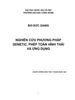 Nghiên cứu phương pháp genetic, phép toán hình thái và ứng dụng 