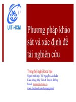 Phương pháp xác định đề tài nghiên cứu khoa học