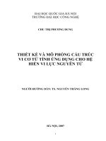 Thiết kế và mô phỏng cấu trúc vi cơ từ tính ứng dụng cho hệ hiển vi lực nguyên tử 