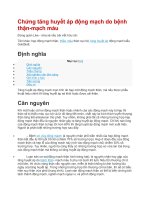 Chứng tăng huyết áp động mạch do bệnh thận 