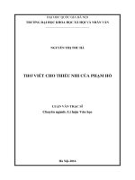 Thơ viết cho thiếu nhi của phạm hổ 