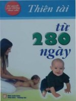 Thiên tài từ 280 ngày bí quyết chăm sóc thai nhi