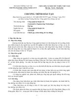 Chương trình đào tạo Công nghệ kỹ thuật ô tô(Automotive Engineering Technology)