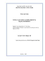 Nâng cao chất lượng dịch vụ mạng internet 