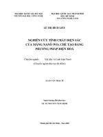 Nghiên cứu tính chất điện sắc của màng nanô WO3 chế tạo bằng phương pháp điện hóa 