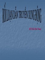 Rối loạn dẫn truyền xung động   bác sĩ trần kim trang 