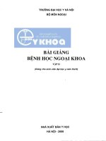 Bệnh học ngoại khoa tập 2 trường ĐHY hà nội