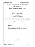 Thiết kế hệ thống giám sát môi trường nhà vườn, ứng dụng cho vườn hoa lan