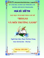 Ho so du thi chu de biogas va moi truong xanh
