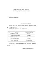 Các yếu tố ảnh hưởng đến hành vi tiêu dùng cà phê tại chuỗi cửa hàng cà phê trung nguyên trên địa bàn thành phố hồ chí minh