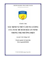 Xác định vị trí và dung lượng của TCSC để đảm bảo an ninh trong thị trường điện 