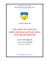 Điều khiển máy điện gió không đồng bộ nguồn kép (DFIG) bằng phương pháp DPC 
