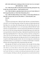 Đề cương môn đảng lãnh đạo CTDV của tổ chức CT XH