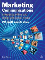 Marketing communications integrating offline and online with social media 5th ed paul r smith and ze zook