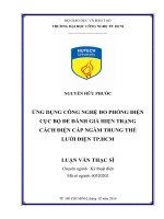 Ứng dụng công nghệ đo phóng điện cục bộ để đánh giá hiện trạng cách điện cáp ngầm trung thế lưới điện TP HCM 
