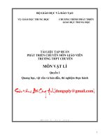 Tài liệu tập huấn phát triển chuyên môn giáo viên trường THPT chuyên môn vật lí