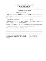 Mẫu đơn xin xóa án tích