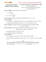 Đề thi giữa học kì 1 môn Toán lớp 10 trường THPT Lý Thái Tổ, Bắc Ninh năm học 2016 - 2017