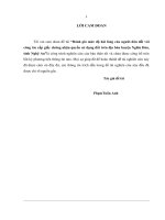 Đánh giá mức độ hài lòng của người dân đối với công tác cấp giấy chứng nhận quyền sử dụng đất trên địa bàn huyện Nghĩa Đàn, tỉnh Nghệ An