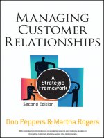 Managing customer relationships  a strategic framework 2nd ed
