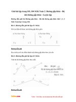 Giải bài tập trang 103, 104 SGK Toán 2: Đường gấp khúc - Độ dài đường gấp khúc - Luyện tập