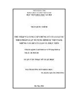 Thu thập và cung cấp chứng cứ của luật sư theo pháp luật tố tụng hình sự Việt Nam: Những vấn đề lý luận và thực tiễn