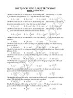 215 bài tập trắc nghiệm hình trụ, hình nón (chương 2 hình học lớp 12)