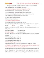 Bài tập trắc nghiệm Địa lý lớp 11: Xu hướng toàn cầu hóa, khu vực hóa kinh tế