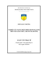 Nghiên cứu mạng phân phối nội dung (CDN) trên nền giao thức truyền đa đường 