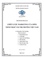 CHIẾN LƯỢC MARKETING CỦA OPPO THÂM NHẬP VÀO THỊ TRƯỜNG VIỆT NAM 2019 2020 2021 2022 2023