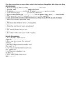 Give the correct form or tense of the verbs in the brackets (5-11)