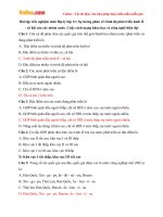 Bài tập trắc nghiệm môn Địa lý lớp 11 bài 1