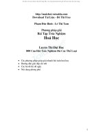 800 câu trắc nghiệm hóa học