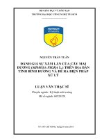 Đánh giá sự xâm lấn của cây mai dương (mimosa pigra l ) trên địa bàn tỉnh bình dương và đề ra biện pháp xử lý 