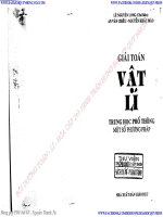 Giải Toán Vật Lí Trung Học Phổ Thông Một Số Phương Pháp - Lê Nguyên Long