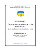 Ứng dụng phương pháp điều khiển FUZZY  NEURAL điều khiển máy phát điện gió DFIG 