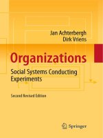 Organizations social systems conducting experiments 2nd ed jan achterbergh and dirk vriens