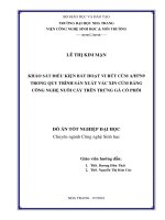 Khảo sát điều kiện bất hoạt virus cúm a h7n9 trong quy trình sản xuất vắc xin cúm bằng công nghệ nuôi cấy trên trứng gà có phôi 