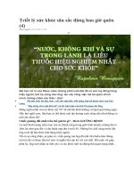 Triết lý sức khỏe sâu sắc đừng bao giờ quên 