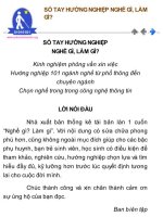 Sổ Tay Hướng Nghiệp Nghề Gì? Làm Gì?
