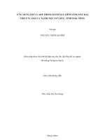 Ứng dụng GIS và AHP trong đánh giá tiềm năng đất đai cho cây Macca tại huyện Tuy Đức, tỉnh Đắk Nông