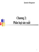 Quản trị tác nghiệp  c2 phan loai san xuat
