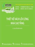 THIẾT KẾ VÁCH LÕI NHÀ CAO TẦNG
