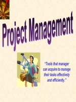 Bài giảng Quản trị Dự Án Project management lecture slide for MBA