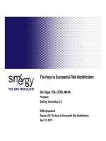 THe keys to successful risk identification 