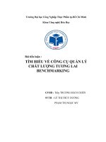 Bài tiểu luận Tìm hiểu về công cụ quản lý chất lượng tương lai Benchmarking