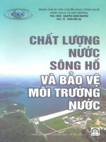 Chất lượng nước sông hồ và bảo vệ môi trường nước NXB khoa học kỹ thuật 2004 Nguyễn Xuân Nguyên
