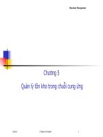 Quản trị tác nghiệp c5  quan ly du tru