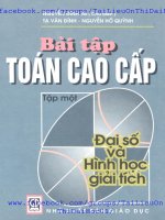 Bài Tập Toán Cao Cấp Tập 1 (Nguyễn Đình Trí)