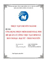 ứng dụng phần mềm essential pim để quản lý công việc